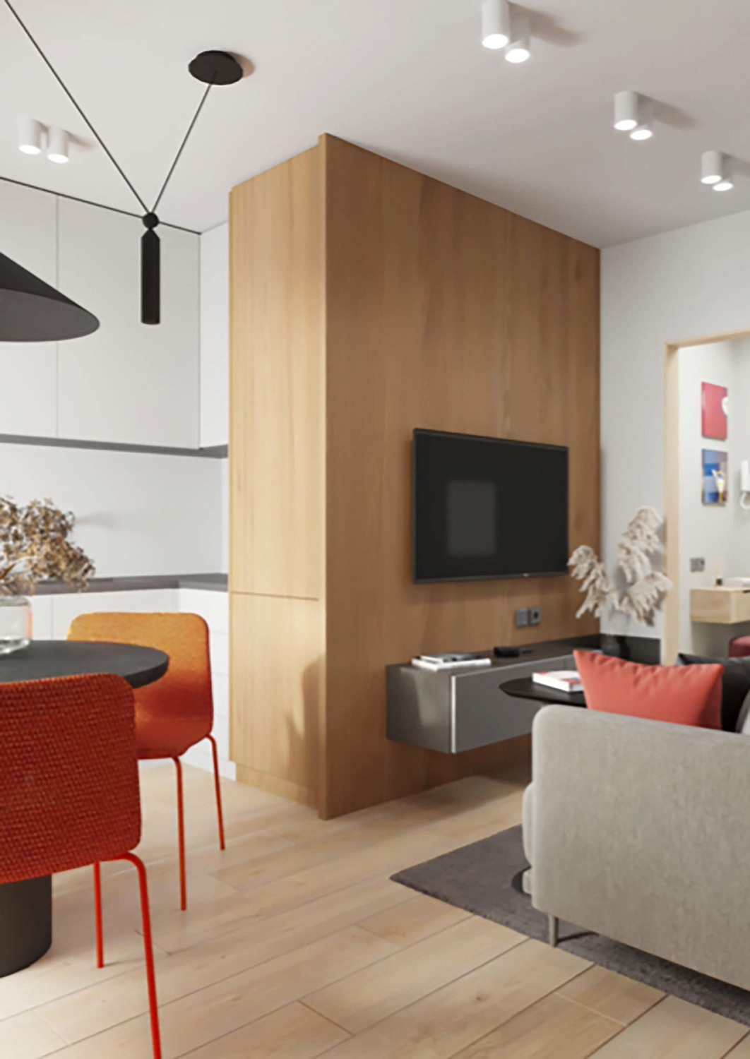 Типовой дизайн-проект однокомнатной квартиры ЖК на Троицкой (40 м2)